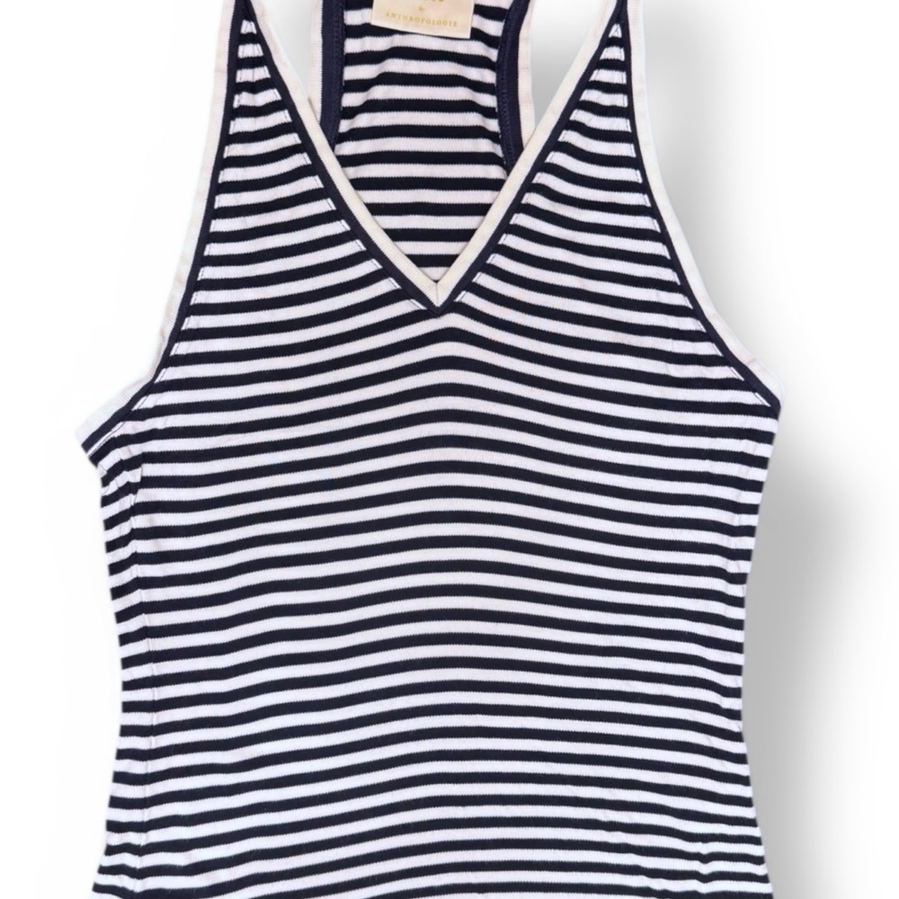 Maeve Anthropologie Striped Knit Racerback Tank Top – Size Medium